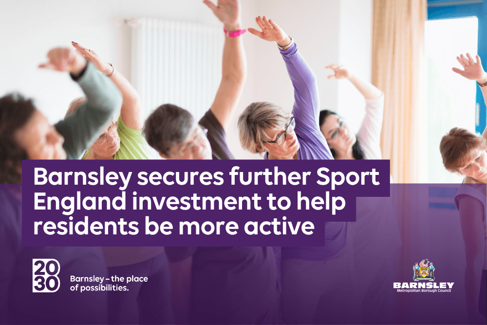 Barnsley secures further Sport England investment to help residents be more active — Barnsley news photo