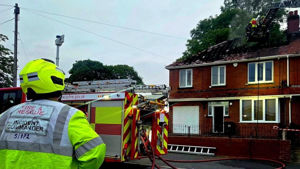 House Fire Causes Extensive Damage in Carlton, Barnsley — Barnsley news photo (BBC Sheffield & South Yorkshire)