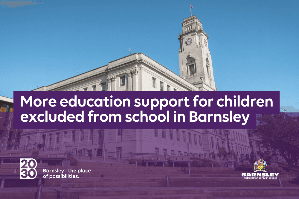 More education support for children excluded from school in Barnsley — Barnsley news photo