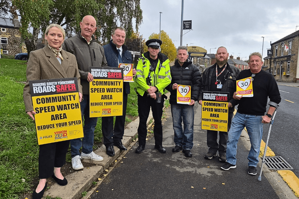 Hemingfield Community Speed Watch Tackles Speeding on Local Roads — Barnsley news photo (Barnsley Council)