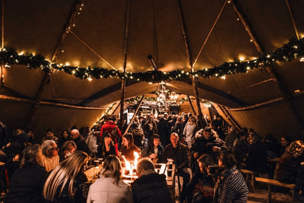 Festive Tipi set to bring Christmas Magic to The Glass Works Square — Barnsley news photo (Barnsley Council)